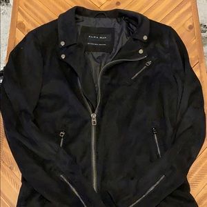 Zara Faux Suede Moto jacket